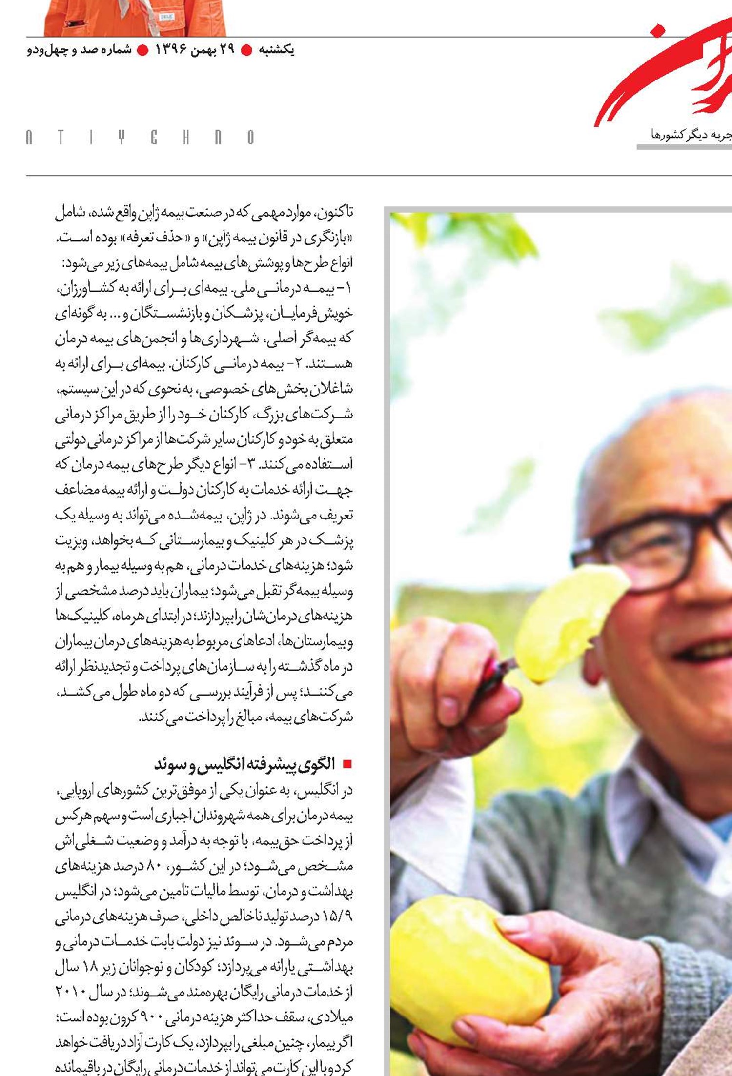 دولت‌هایی که پشتیبان «بیمه‌گر و بیمه‌شده‌»اند