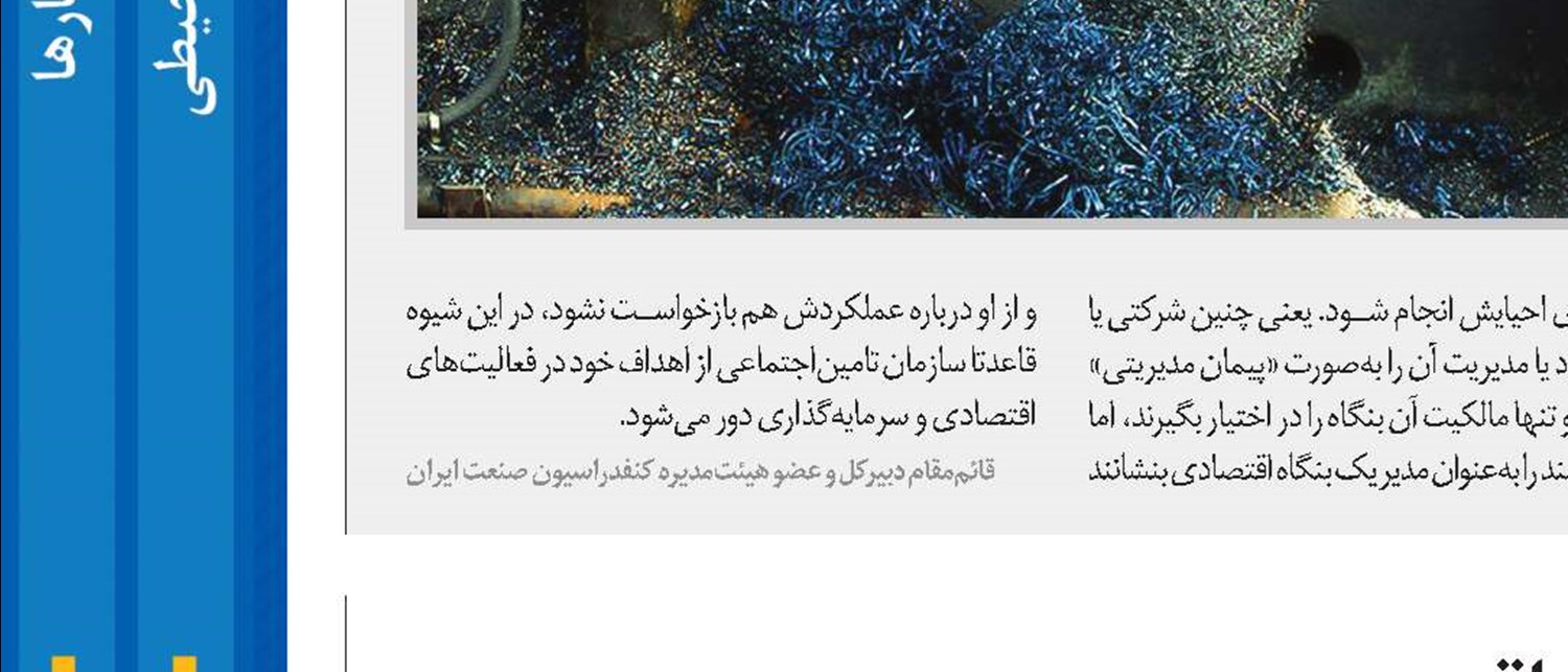 در واگذاری بنگاه‌ها، شتاب‌زده عمل نکنیم