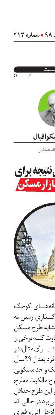طرح‌های بی‌نتیجه برای حل معضل بازار مسکن