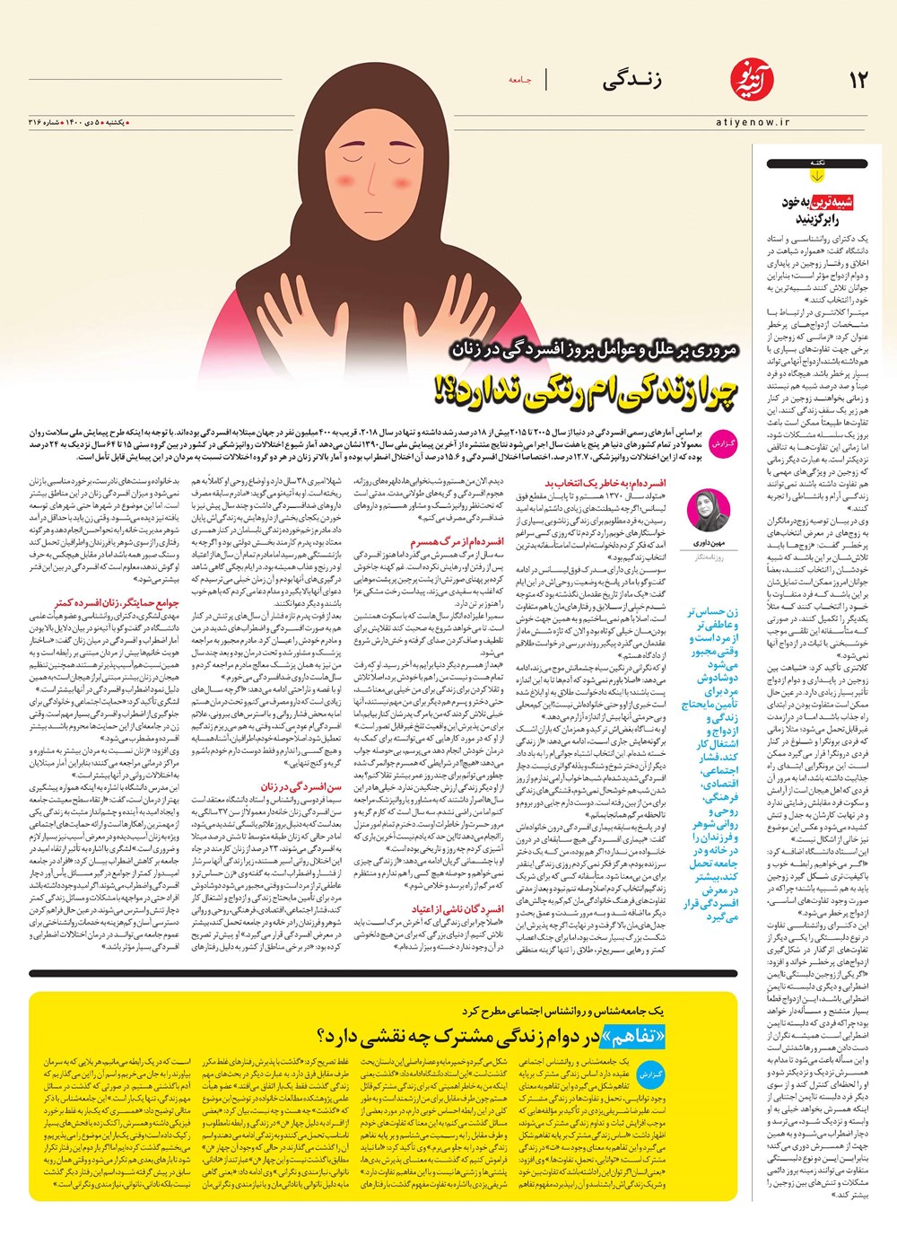 روزنامه تاریخ ۶ دی ۱۴۰۰