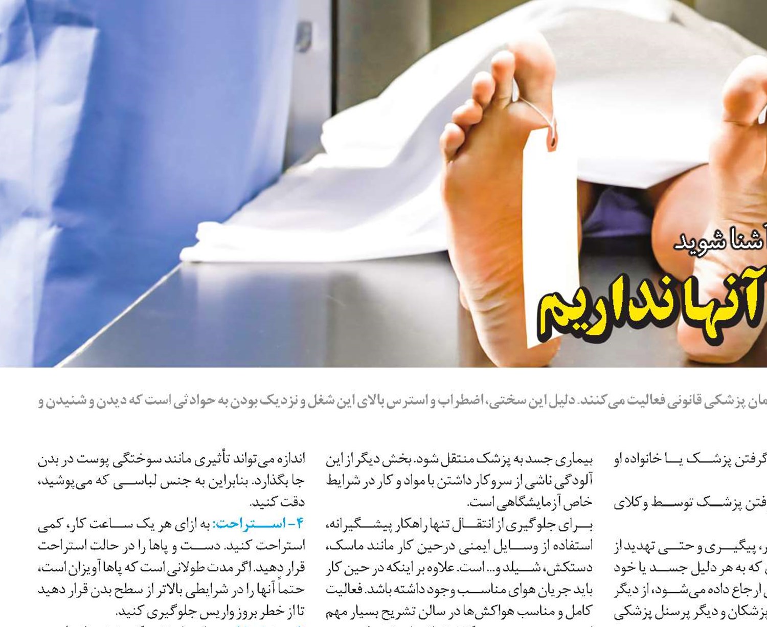 ما تاب شنيدن از کار روزانه آنها نداريم