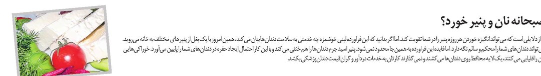 چرا باید صبحانه نان و پنیر خورد؟