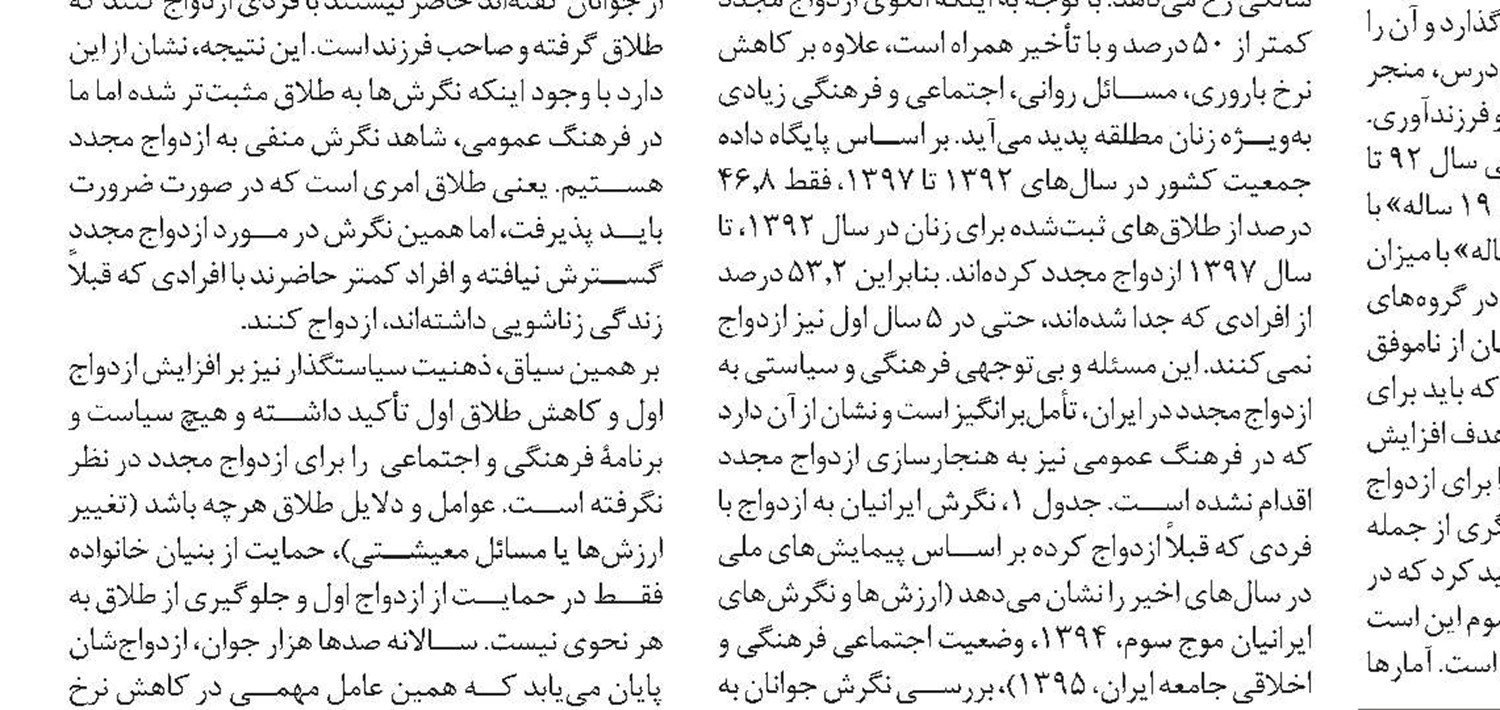 شاخص سالخوردگی جمعیت در ایران چیست