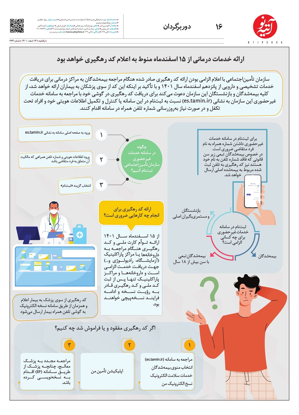 روزنامه تاریخ ۱۶ اسفند ۱۴۰۱