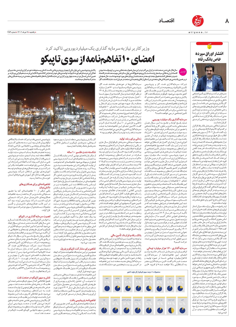 روزنامه تاریخ ۲۱ خرداد ۱۴۰۲