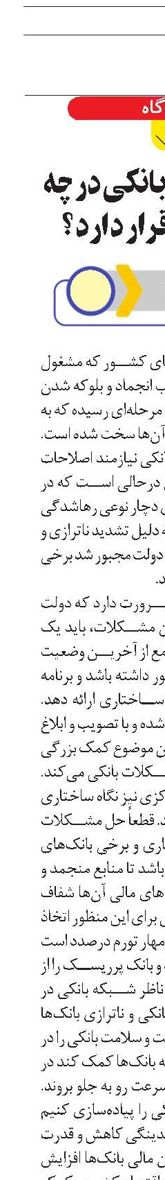 اصلاح نظام بانکی در چه مرحله‌ای قرار دارد؟