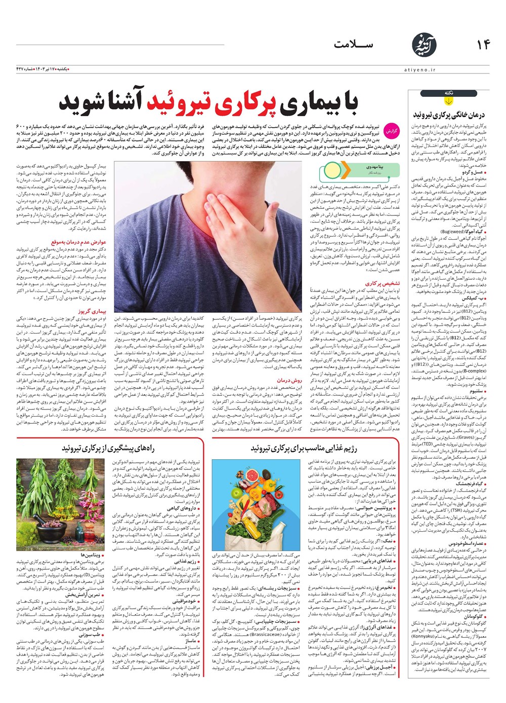 روزنامه تاریخ ۱۷ تیر ۱۴۰۳