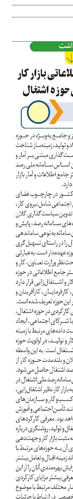 کارکرد بانک اطلاعاتی بازار کار در ساماندهی حوزه اشتغال 
