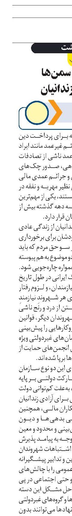کارآمدی سمن‌ها  در آزادی زندانیان 