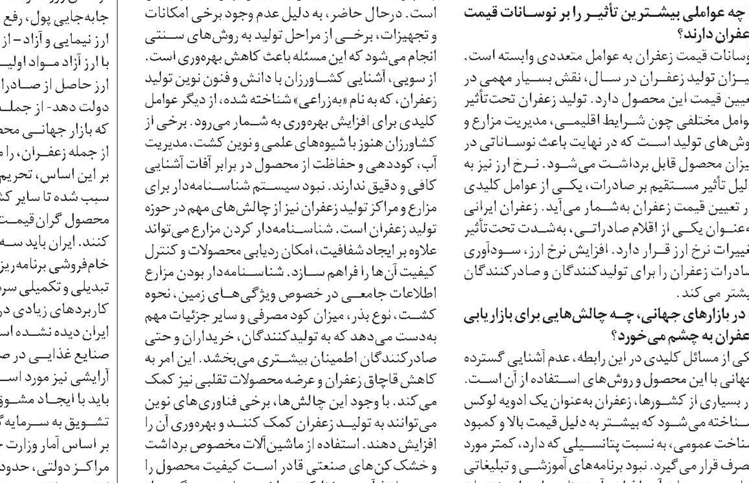 اما و اگرهای صادرات گران‌بهاترین ادویه جهان