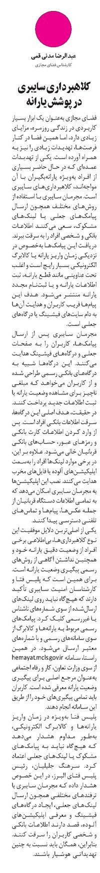 کلاهبرداری سایبری در پوشش یارانه