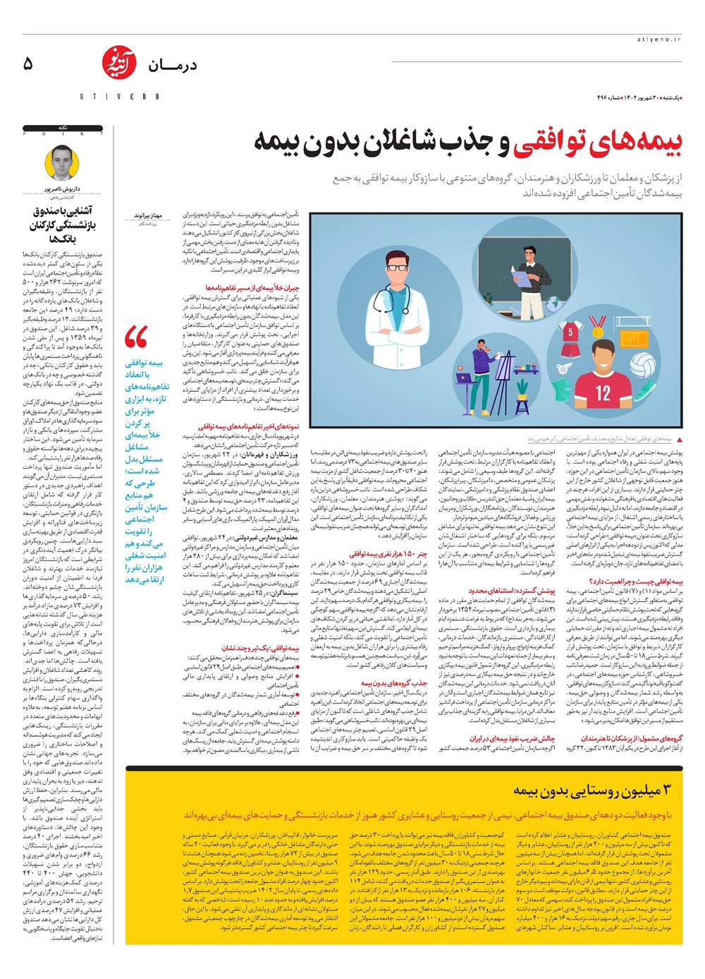 روزنامه تاریخ ۳۱ شهریور ۱۴۰۴