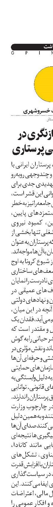 ضرورت بازنگری در ساختار صنفی پرستاری