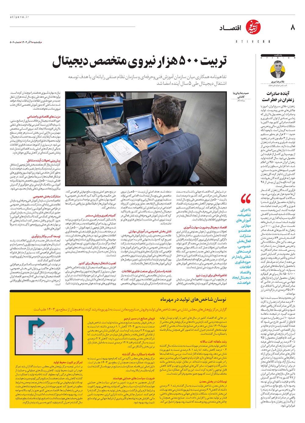 روزنامه تاریخ ۱۰ آذر ۱۴۰۴