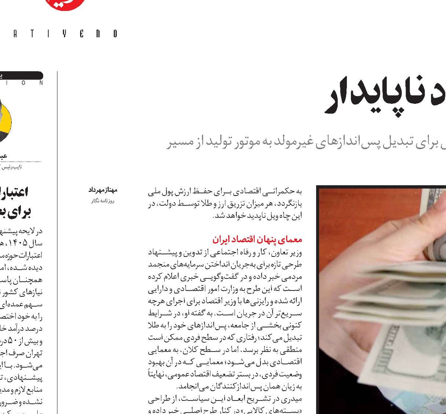 سرمایه‌های منجمد در اقتصاد ناپایدار