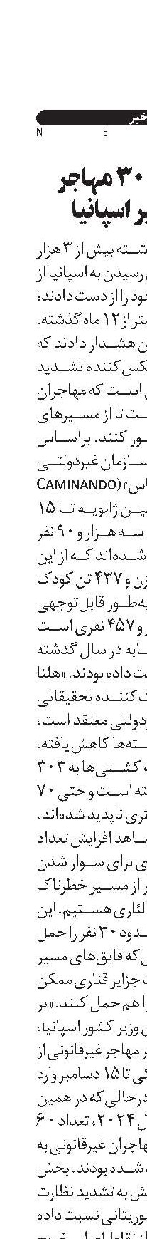 مرگ 3000 مهاجر  در مسیر اسپانیا 